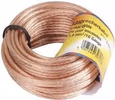 Cavo audio per altoparlanti Hama trasparente, lunghezza 10 m