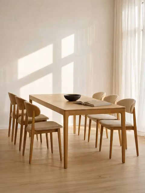 Tavolo da pranzo estensibile rettangolare in rovere marrone Kenay Home L: 180 cm, P: 77 cm, H: 50 cm