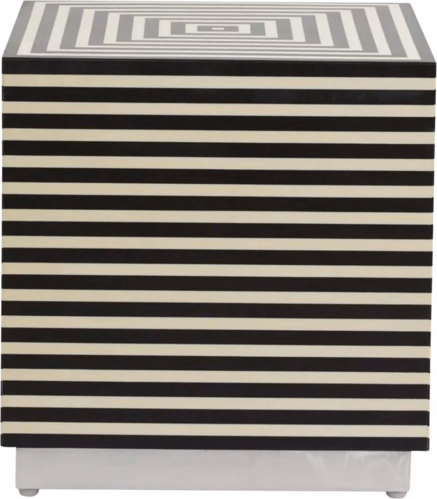 FURNLUX Tavolino Taura Black 46cm / Colore principale: Nero / Dimensioni: 46 x 46 x 47 cm