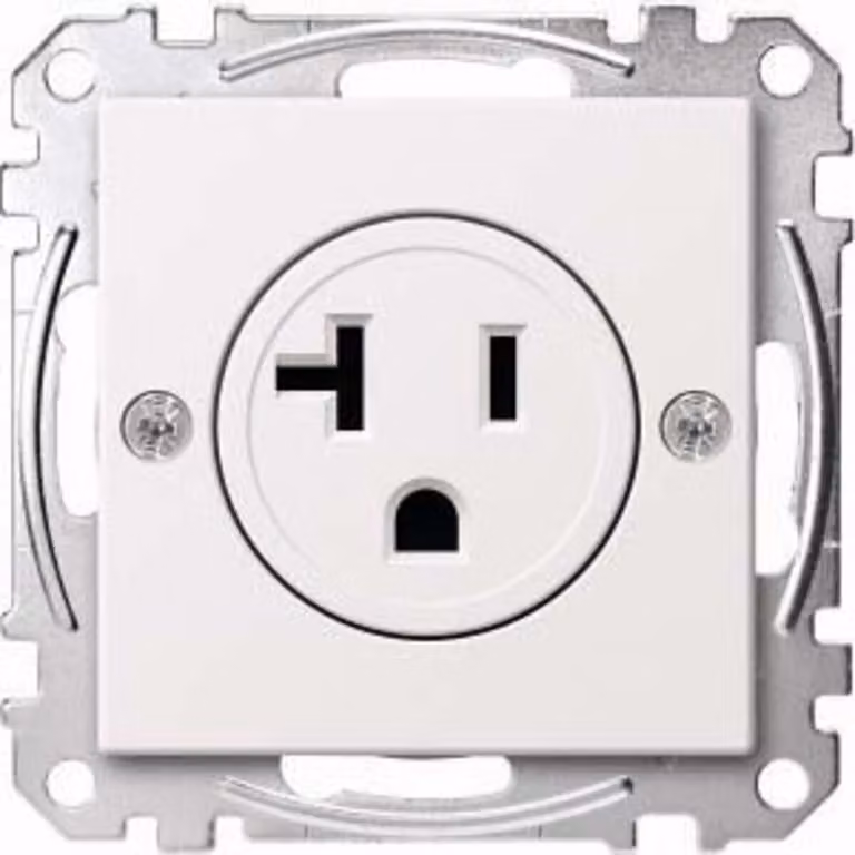 Adattatore per prese elettriche USA, 20 A, bianco polare, sistema M