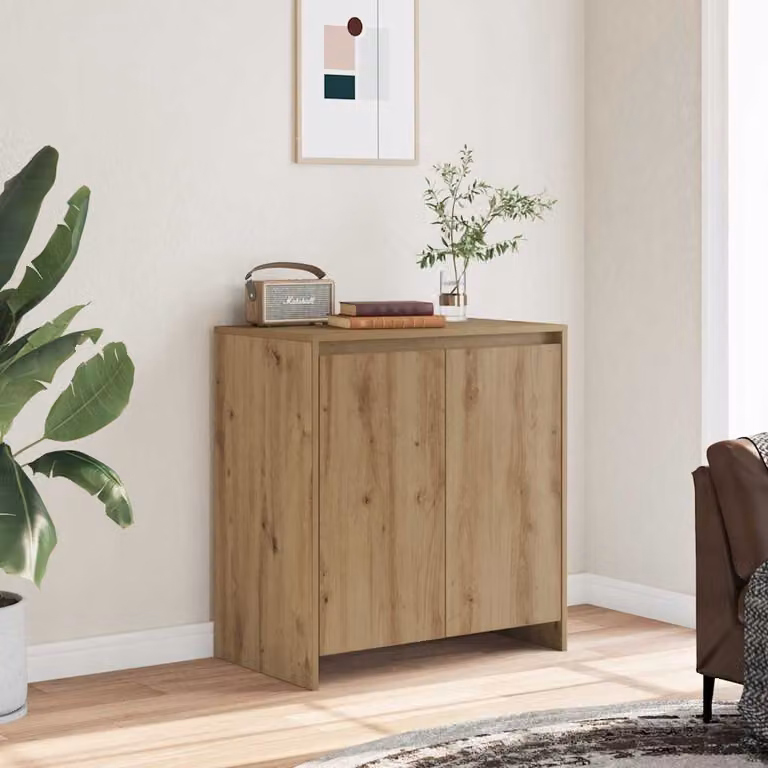 Credenza moderna vidaXL in MDF color marrone per soggiorno e ingresso L: 70 cm, P: 41 cm, H: 75 cm