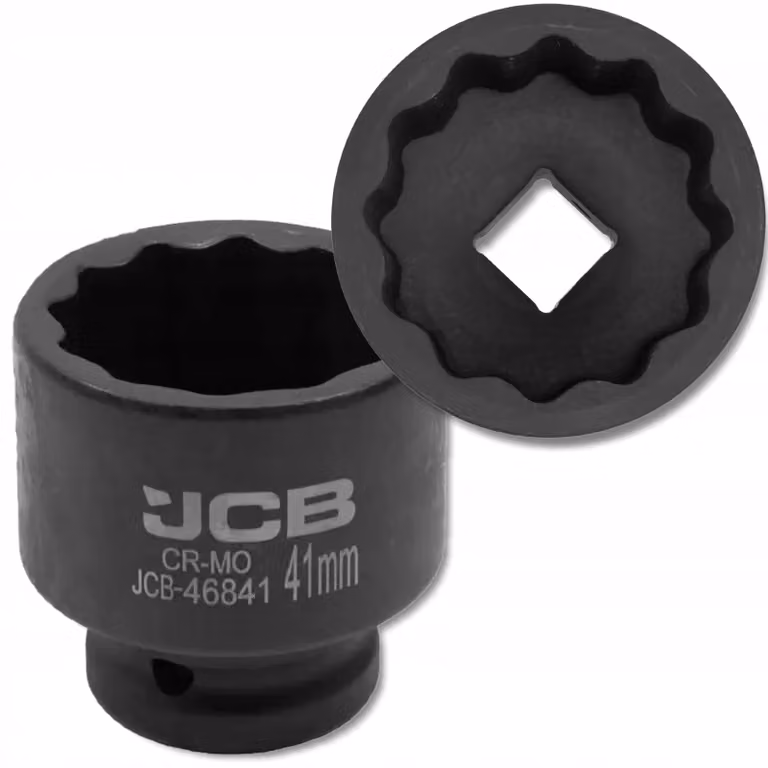 Chiave a percussione JCB, 3/4 di pollice, 41 mm, a 12 lati, in acciaio cromo-molibdeno