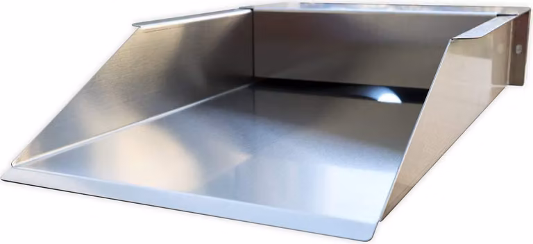KÖHKO Prolunga per Corso d'Acqua 52 cm in Acciaio Inox – Canale Estensibile con Bocca di Uscita per Laghetto