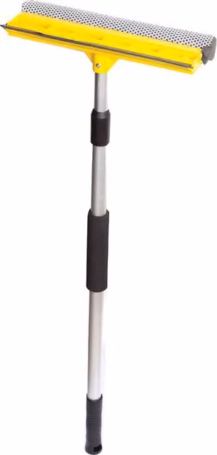 Tergivetro Avilia Home Giallo con Manico Telescopico in Alluminio e PP, Larghezza: 24 cm, Lunghezza: 79-120 cm