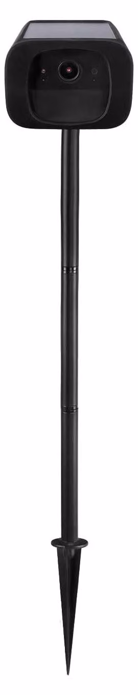 Custodia in silicone per telecamera di sicurezza per esterni, modello S220, resistente agli agenti atmosferici (1 pezzo, custodia in silicone nero + supporto metallico)