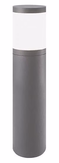 Lampada da Terra Bollard James Grigio 35cm - Paletto LED Outdoor IP54 con Attacco E27 e Diffusore in Policarbonato - Rossini Group