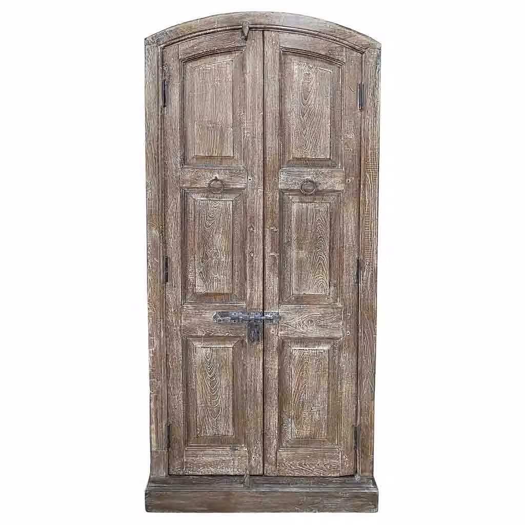 Armadio rustico in legno marrone WANDERLUST DECO con ante a battente L: 90-100 cm, P: 37 cm, H: 170-195 cm – 2