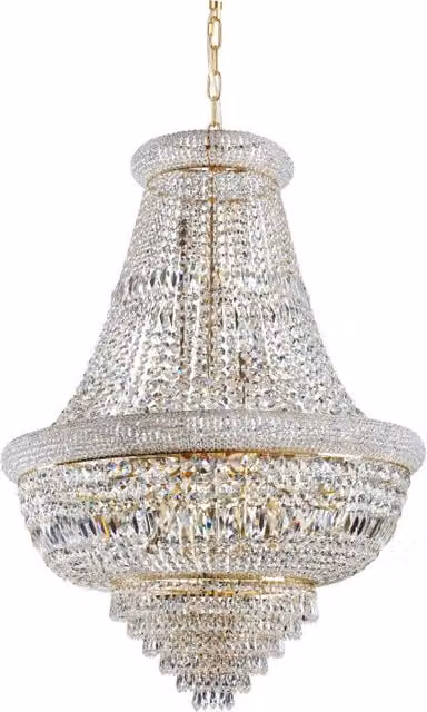 Lampada a sospensione Dubai Sp24 Ideal-Lux in ottone e vetro trasparente
