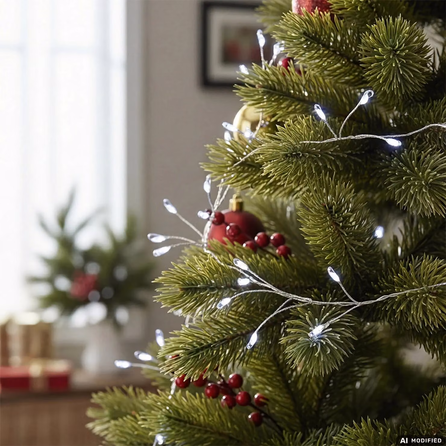Dictrolux Catena Luminosa di Natale con 1000 MicroLED Bianco Freddo e Colore Argento, Lunghezza: 13 m – 2