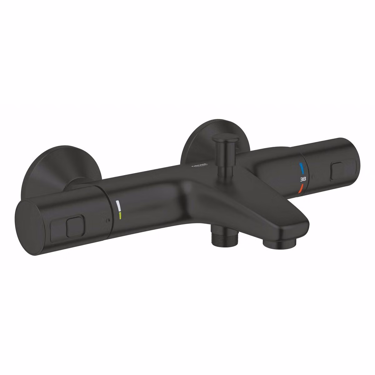 Thermostatic bath/shower mixer 1/2 - GROHE Precision Start - Matt black - Water saving