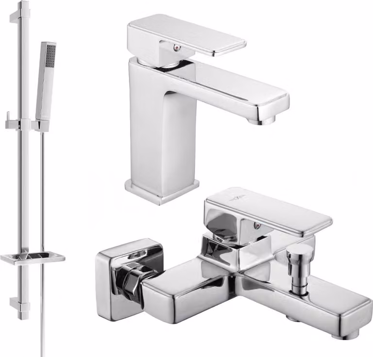 Mexen Cetus DQ77 set vasca, cromo - 744303DQ77-00