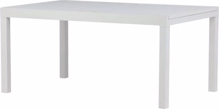 Tavolo da pranzo per esterni FURNLUX Marbella White 100cm / Colore principale: Bianco / Dimensioni: 100 x 160 x 75 cm