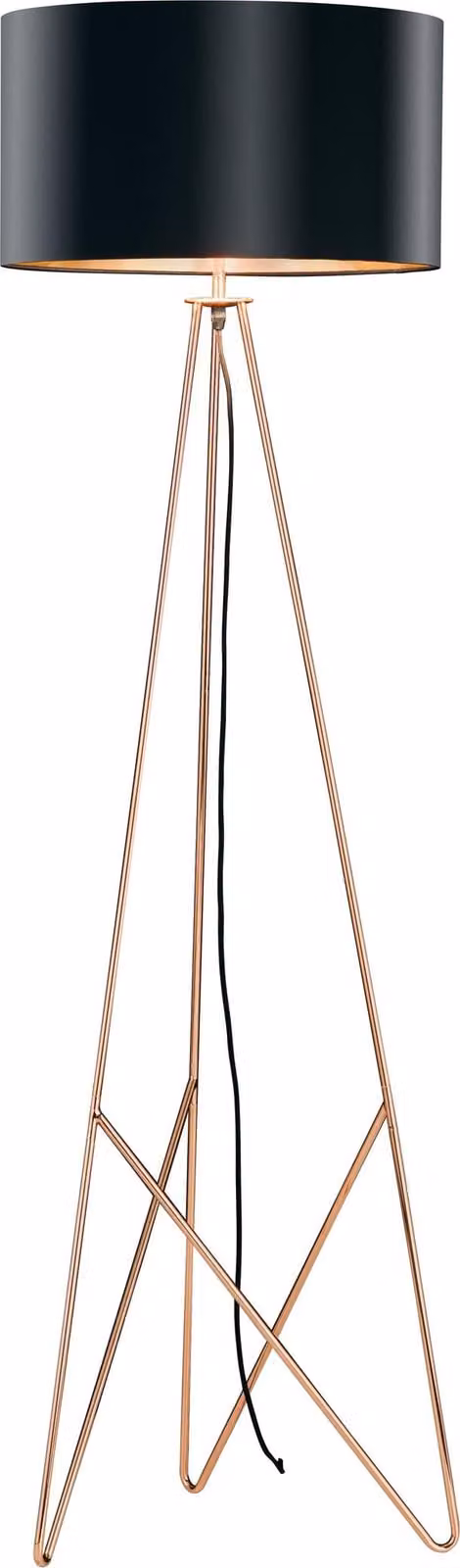 EGLO CAMPORALE lampada da terra rame rosso e nero 154 cm 39229