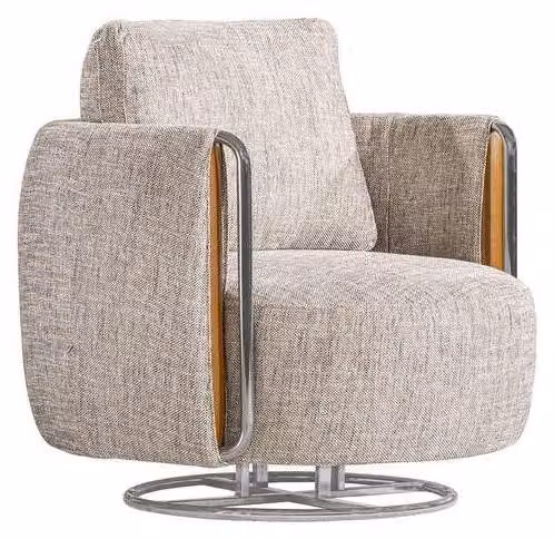 Design Sessel Grau Luxus Wohnzimmer Couch 1 Sitzer Sofa Relax Club Polster