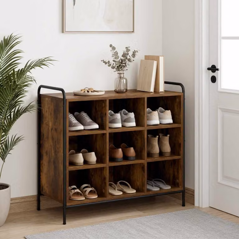 vidaXL Mobile per scarpe 85 x 39,5 x 75 cm Legno ingegnerizzato