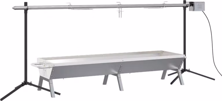 Set Griglia e Vassoio Barbecue Automatico in Acciaio Inox
