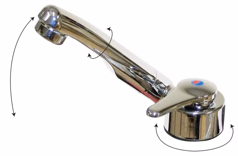 Miscelatore monocomando Comet FLORENZ cromo di serie con interruttore
