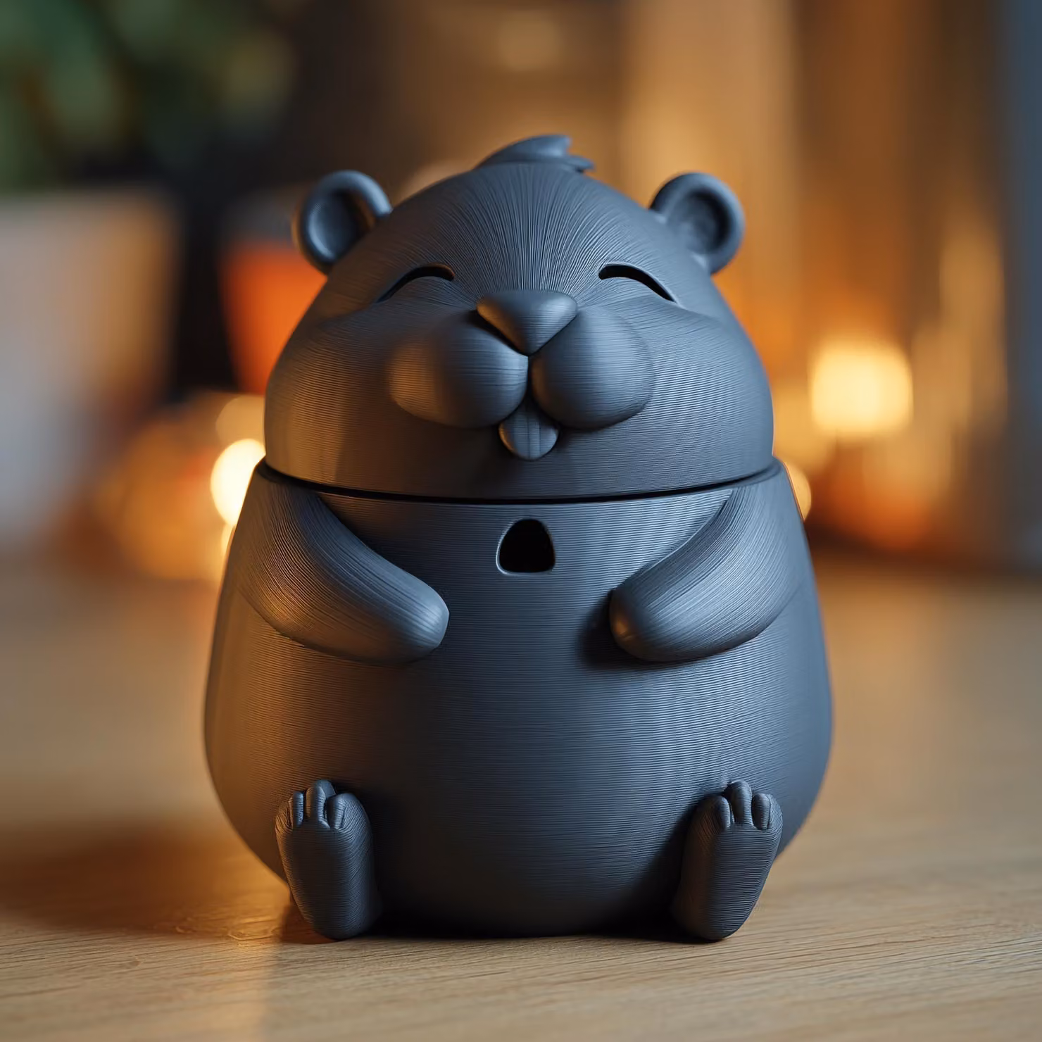 Decords - Urne per animali domestici 3D, adatte per criceti, con coperchio, 21 cm