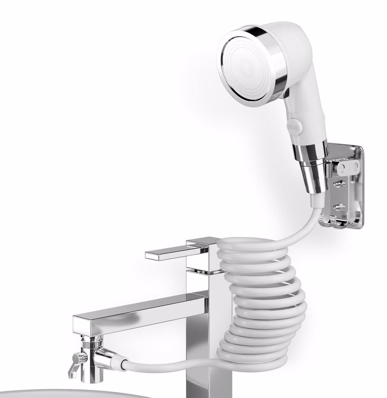 Rubinetto a leva, miscelatore per lavabo, soffione doccia con tubo, per bagno