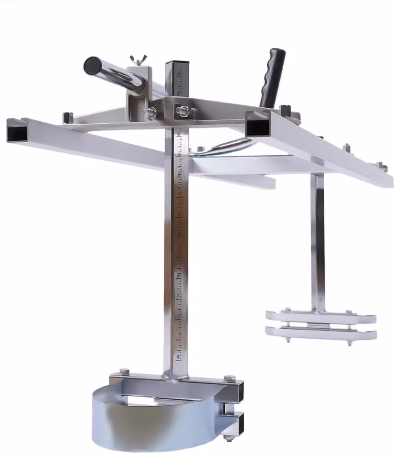 Segheria a catena - Guida portatile 122 cm - Supporto per motosega - Taglio di tronchi - Argento