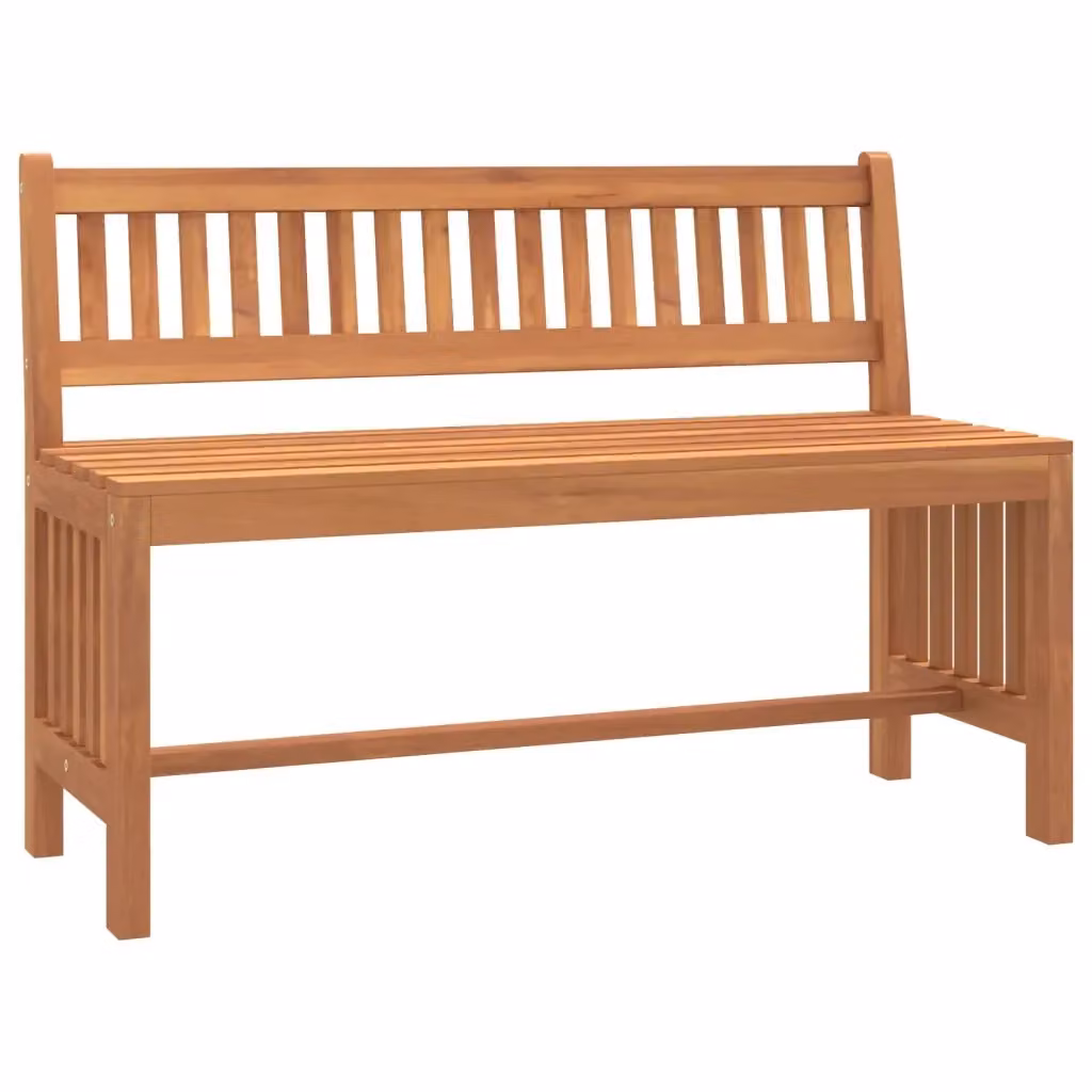 Panca da giardino vidaXL in legno di eucalipto oliato marrone L: 110 cm, P: 45 cm, H: 45 cm – 2