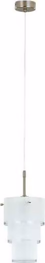 Lampada a sospensione CREO bianca 1xE27x15W in vetro, dimensioni: 100x17x17 cm, IP20, Alfa