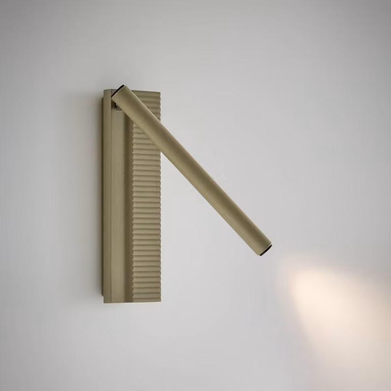 Bover Applique da parete Arid A/02, Verde, Soggiorno / Sala da pranzo, Alluminio, Design, Applique