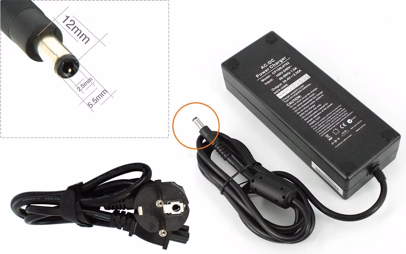 Alimentatore/caricabatterie PowerSmart (29,4 V, 2,35 A) per e-bike Sparta E-motion C1 / C2 / C3 e CS2