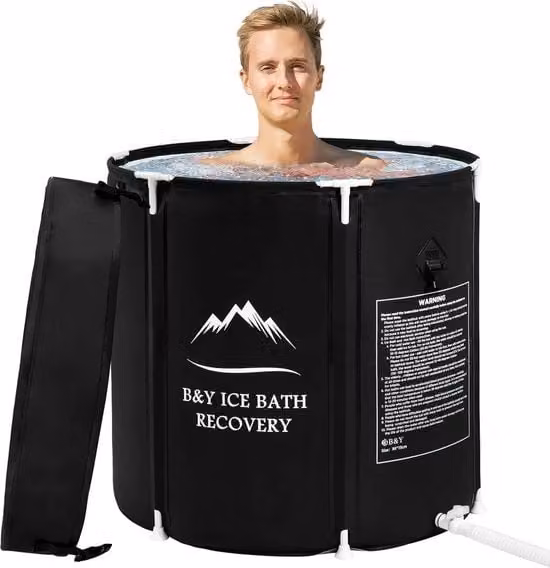 Bagnetto portatile pieghevole per adulti - Bagno pieghevole e freddo - Conservazione della temperatura, 75x68 cm
