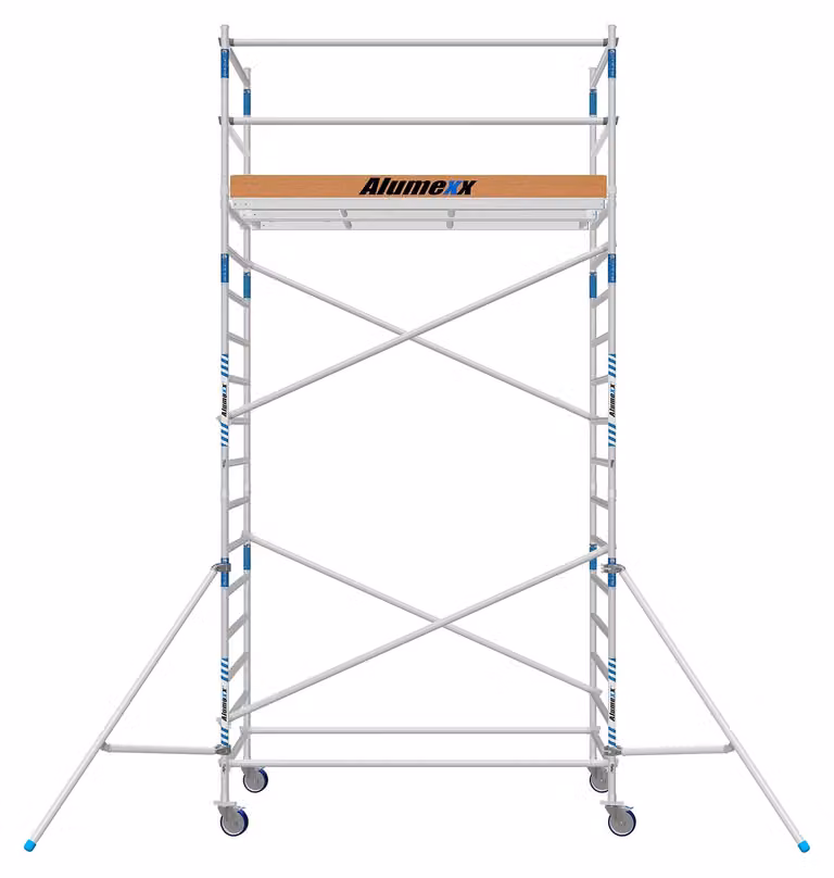 Piattaforma elevatrice Rolsteiger, altezza di lavoro 6,2 metri - Piattaforma in legno di 250 cm - Struttura in alluminio