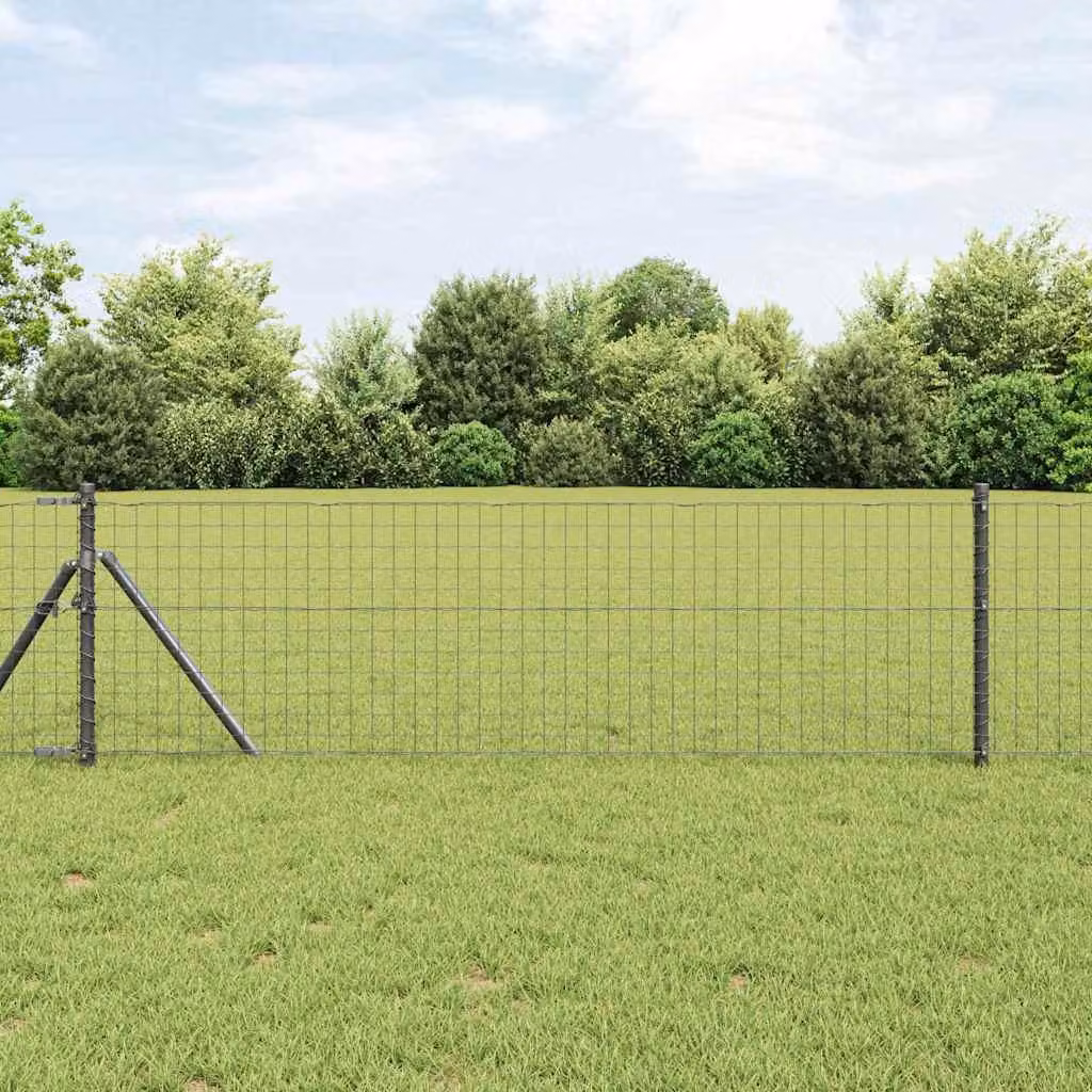Palo per recinzione interrato 52 pcs Grigio