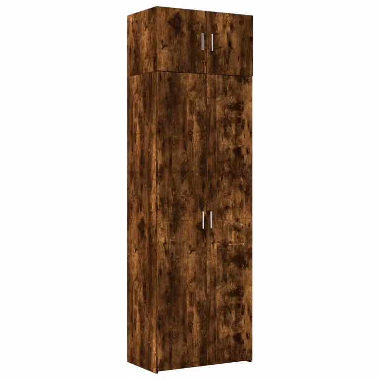 Armadietto Rovere Fumo 70x42,5x225 cm in Legno Multistrato