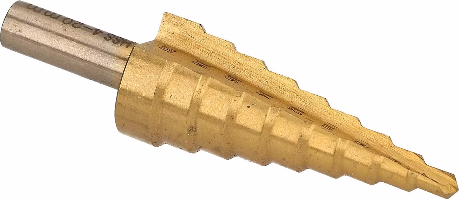 KOTARBAU® Punta a gradino 4-20 mm Punta conica Punta a cono Punta in metallo Punta a gradino multipla per lamiera Metallo Legno Plastica