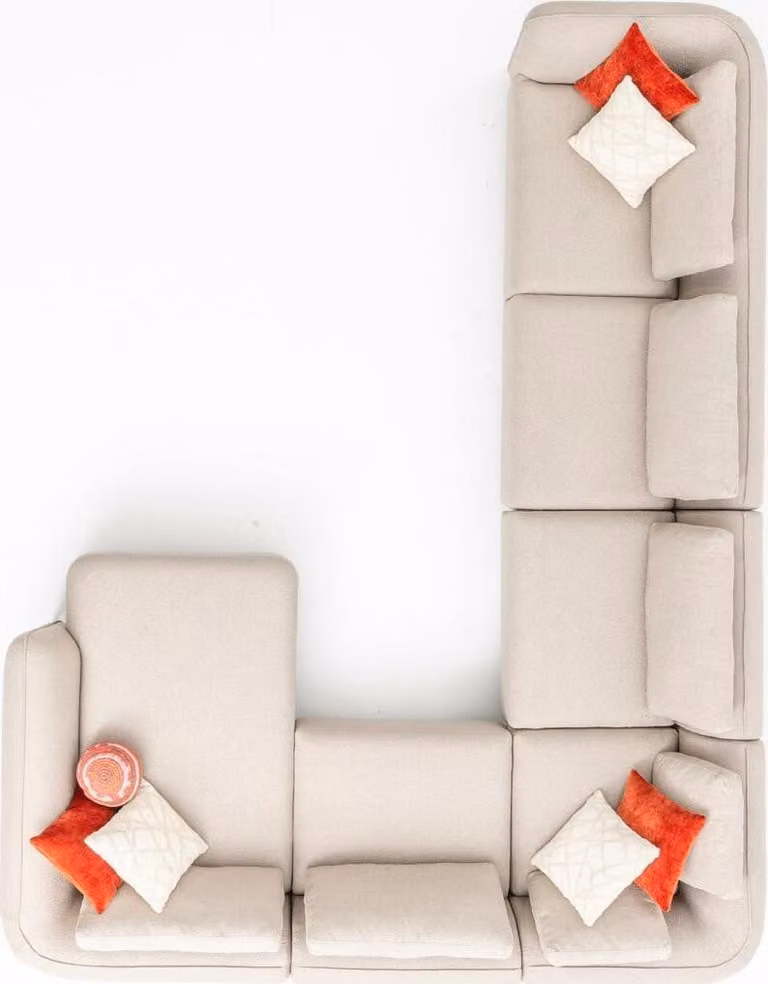 Ecksofa U-Form Polstersofa Modern Luxus Wohnzimmer Ecksofa Wohnlandschaft