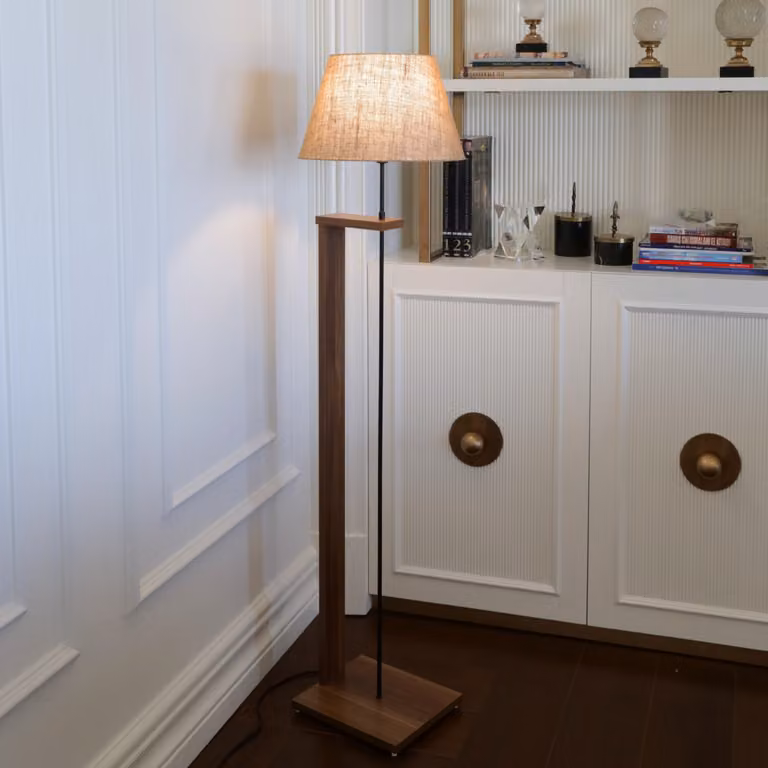Opviq, AYD- AYDAXL, crema, lampade da terra, 21 x 35 cm, 100% legno