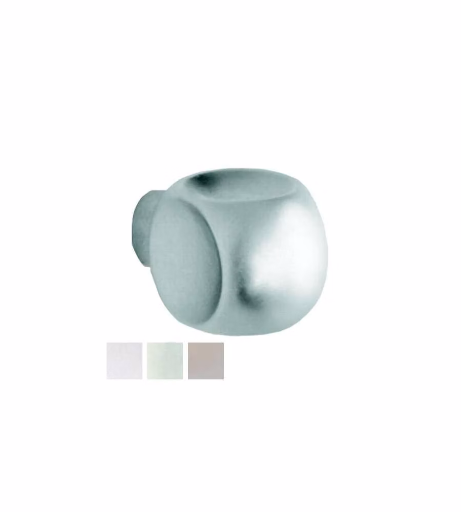 Pomolo Cubo Zama Cromo Lucido 12       23893 Gamet