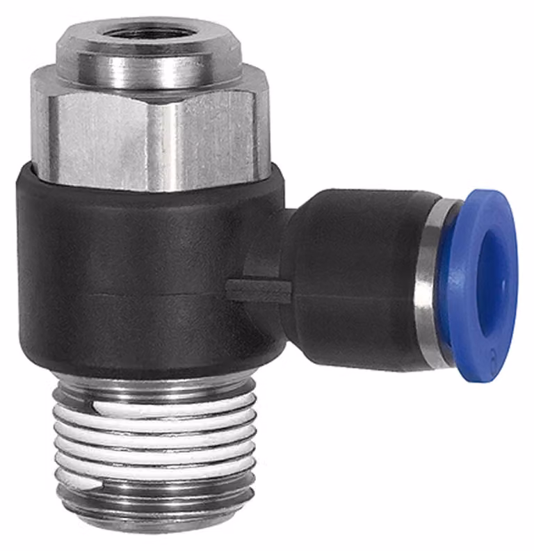 Valvola di ritegno a farfalla Riegler "Serie Blu" per l'aria di scarico, R 1/2 a. 12 mm
