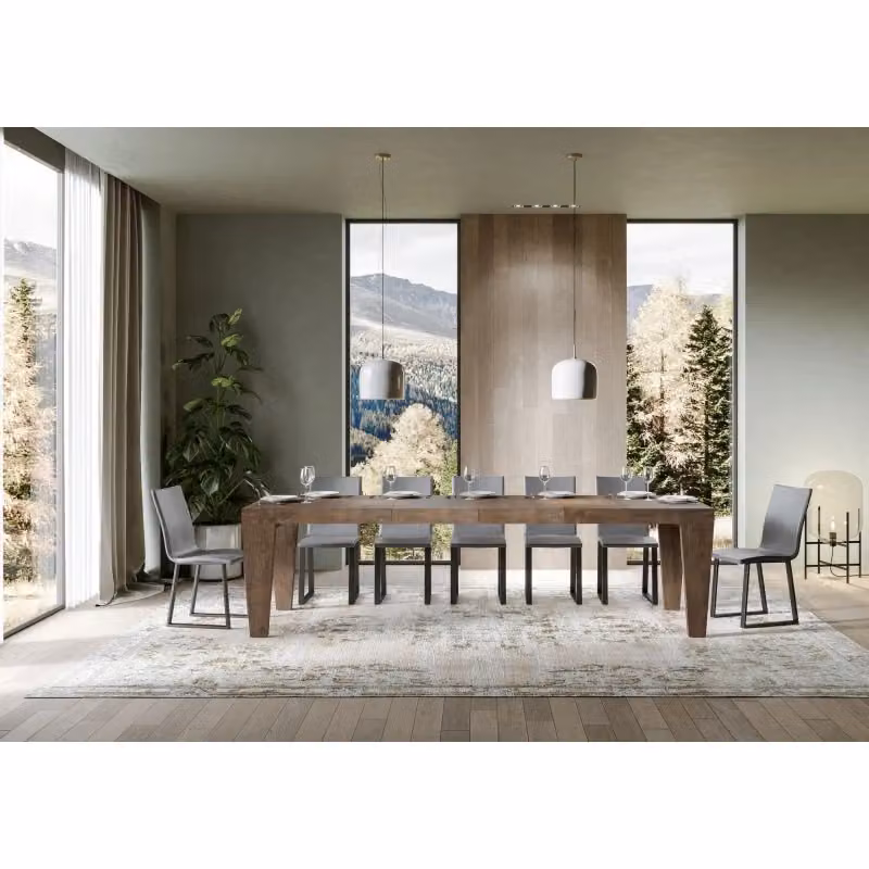 Tavolo allungabile Spimbo Premium ITAMOBY colore marrone con meccanismo telescopico – 2