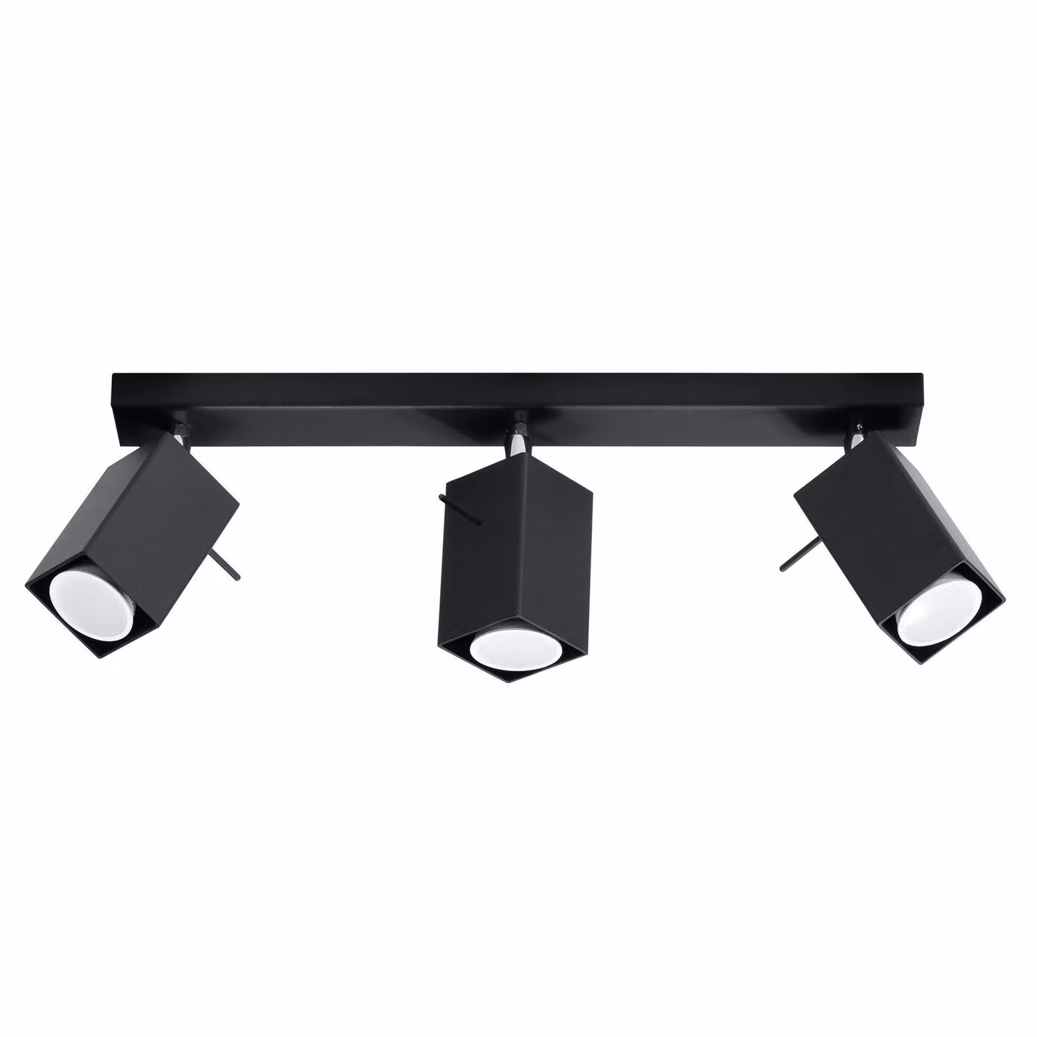 Lampada da soffitto MERIDA 3 nero 3xGU10 10W acciaio 16x6x45cm Sollux Lighting