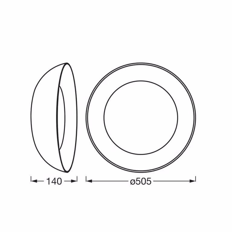 OSRAM Plafoniera a LED ORBIS ALVA, dimmerabile, Legno chiaro, Soggiorno / Sala da pranzo, Metallo, Moderno, Plafoniera LED