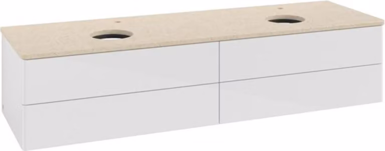 Mobiletto V&B senza struttura frontale, con illuminazione Antao 160x50cm, HL, WBP botti. Lac