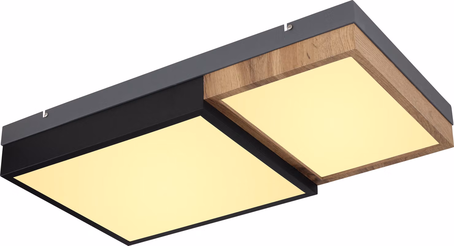 Globo Lighting plafoniera in metallo bianco opaco, LED