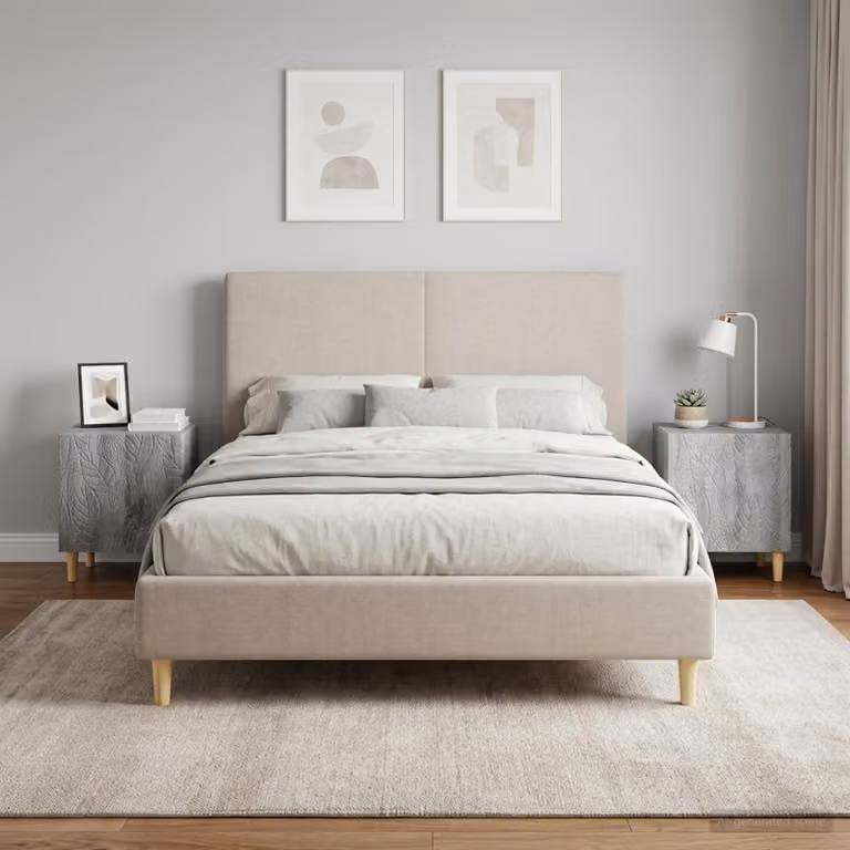 Set di 2 comodini moderni vidaXL in legno Sonoma grigio L 43 cm x P 34,5 cm x H 50 cm