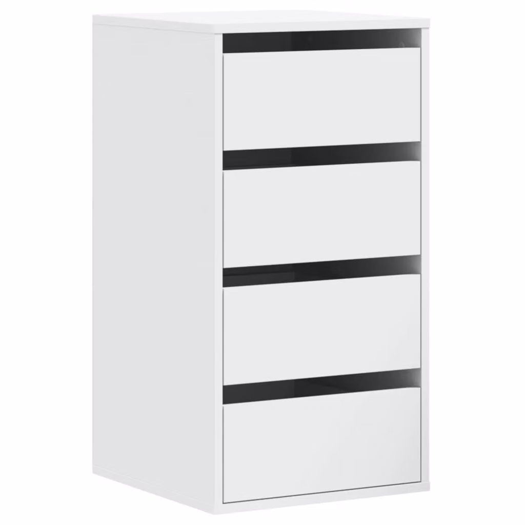 Cassettiera Bianca 40x41x76 cm in Legno Multistrato