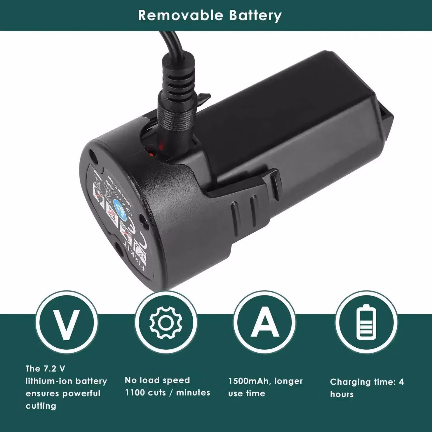 Attrezzo da giardino - Forbici per erba e tagliasiepi 2 in 1 a batteria - Motore brushless - Lunghezza lama 17 cm - Senza batteria - CC - Grigio chiaro