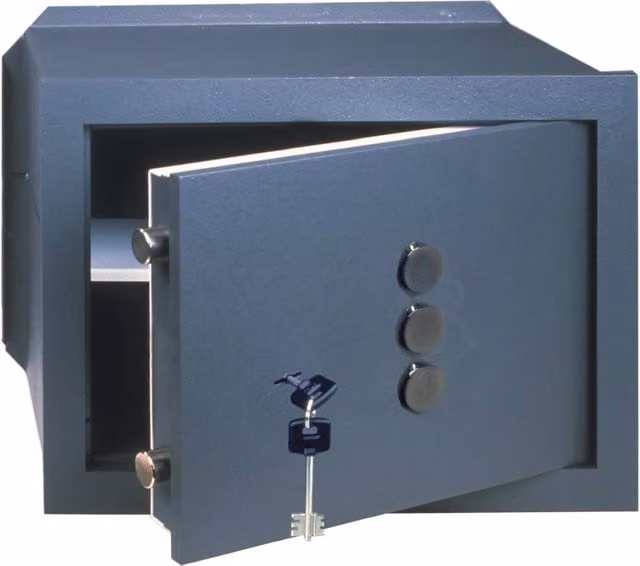 Cassaforte Cisa Art. 82210 in acciaio inossidabile grigio L/P/H: 42 x 30 x 20 cm