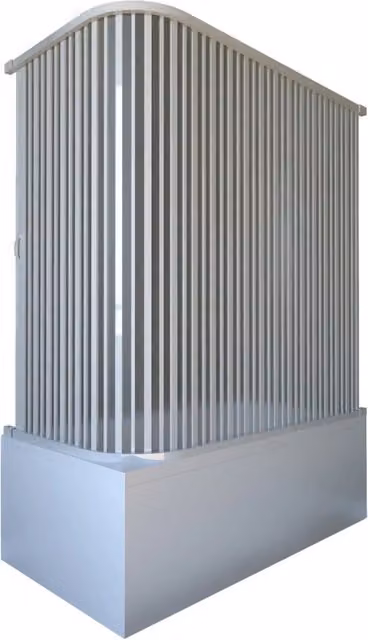 Sopra vasca in pvc bianco 1 anta h 150, misura 70x150