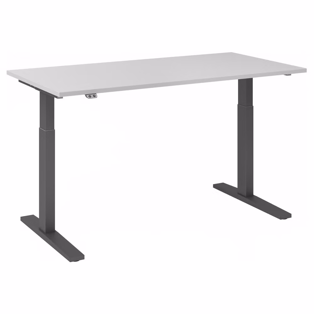 Scrivania regolabile in altezza XMKA | 2 motori | 120-180 cm | elettrico | grigio, colore struttura:grafite, dimensioni piano d'appoggio:160 x 80 cm