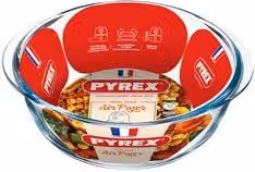 Pirofila Pyrex in vetro borosilicato trasparente per friggitrice ad aria L: 26 cm, P: 11 cm