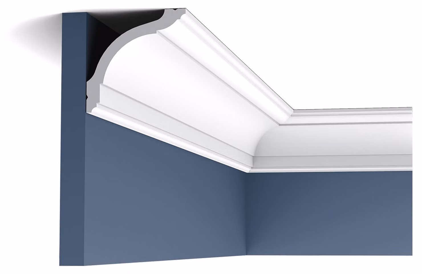 Orac Decor Cx127 Axxent profilo modanatura a stucco elemento decorativo modanatura ad angolo modanatura a parete modanatura a soffitto | 2 metri